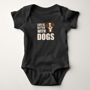 Australian Shepherd Life Is Better With Dogs Baby Bodysuit