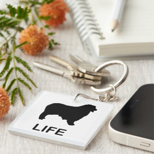 australian shepherd life key ring