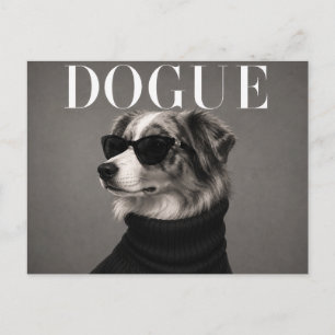 Australian Shepherd Luxury Couture Postcard