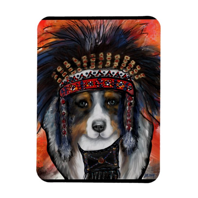 AUSTRALIAN SHEPHERD    MAGNET (Vertical)