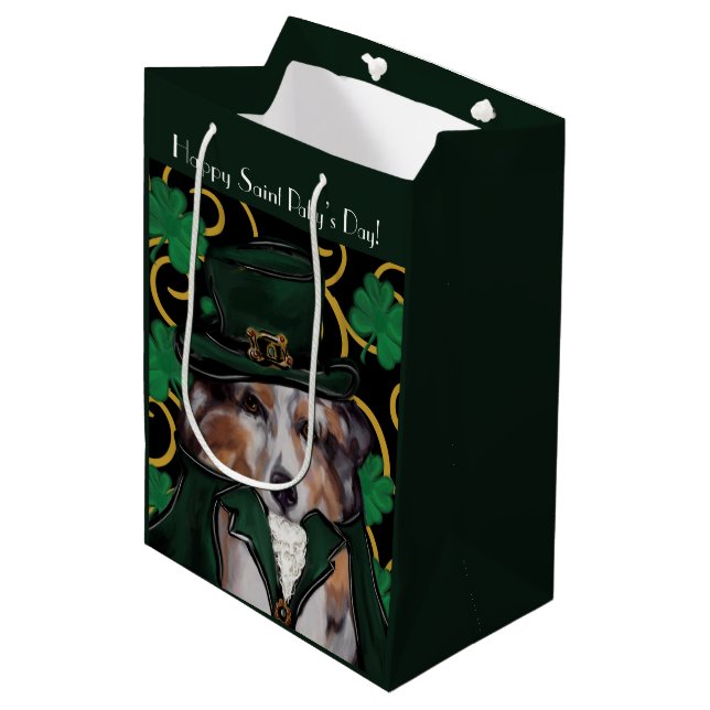 AUSTRALIAN SHEPHERD       MEDIUM GIFT BAG (Front Angled)
