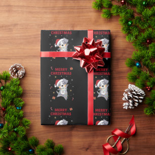 Australian Shepherd Merry Christmas Winter Wrapping Paper