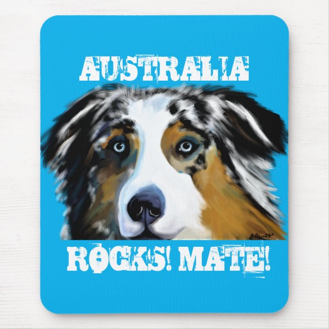 AUSTRALIAN SHEPHERD  MOUSE MAT (Front)