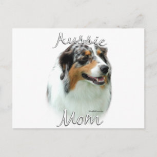 Australian Shepherd Mum 2 Postcard