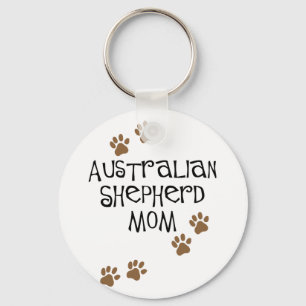 Australian Shepherd Mum Key Ring