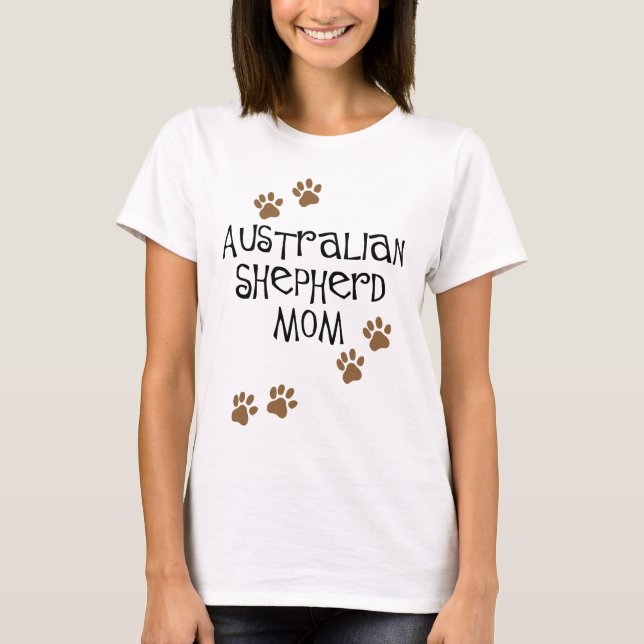 Australian Shepherd Mum T-Shirt (Front)