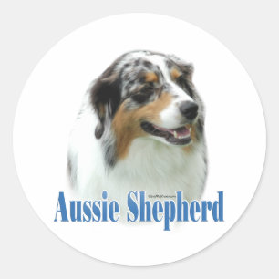 Australian Shepherd Name - Sticker