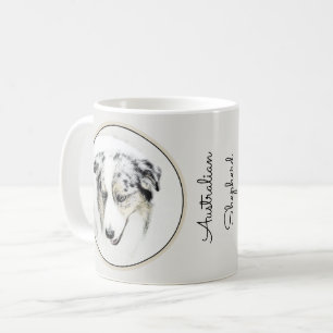 Australian Shepherd Painting - Original Dog Art Coffee Mug