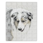 Australian Shepherd Painting - Original Dog Art