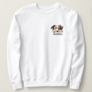 Australian Shepherd Peeking Personalised Sweatshirt