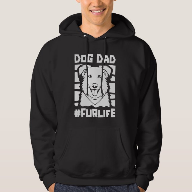 Australian Shepherd - Pet Breed Aussie Dog Dad Fur Hoodie (Front)