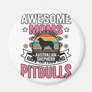 Australian Shepherd Pet Lover Vintage Dog Shirt De Magnet
