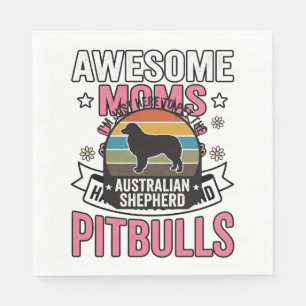 Australian Shepherd Pet Lover Vintage Dog Shirt De Napkin