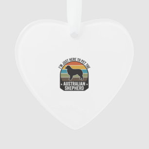 Australian Shepherd Pet Lover Vintage Dog Shirt De Ornament