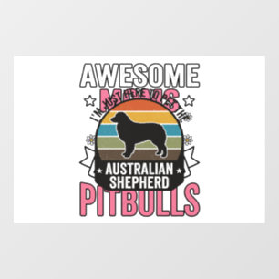 Australian Shepherd Pet Lover Vintage Dog Shirt De Window Cling