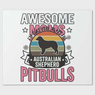 Australian Shepherd Pet Lover Vintage Dog Shirt De Wrapping Paper