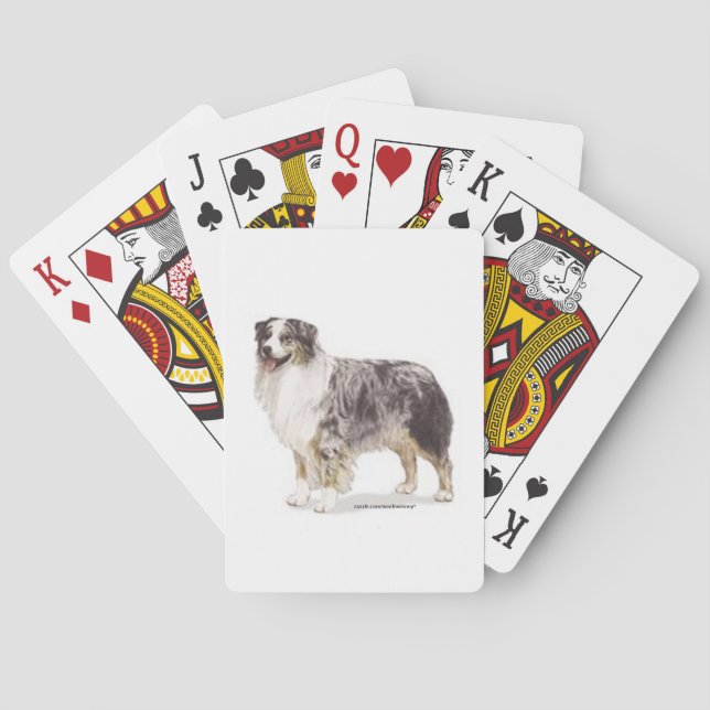 Australian Shepherd Playing Cards (Back)