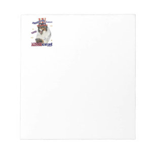 Australian Shepherd Political Humor Notepad