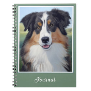 Australian Shepherd Portrait  -  Notebook