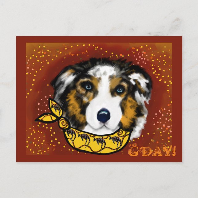AUSTRALIAN SHEPHERD       POSTCARD (Front)
