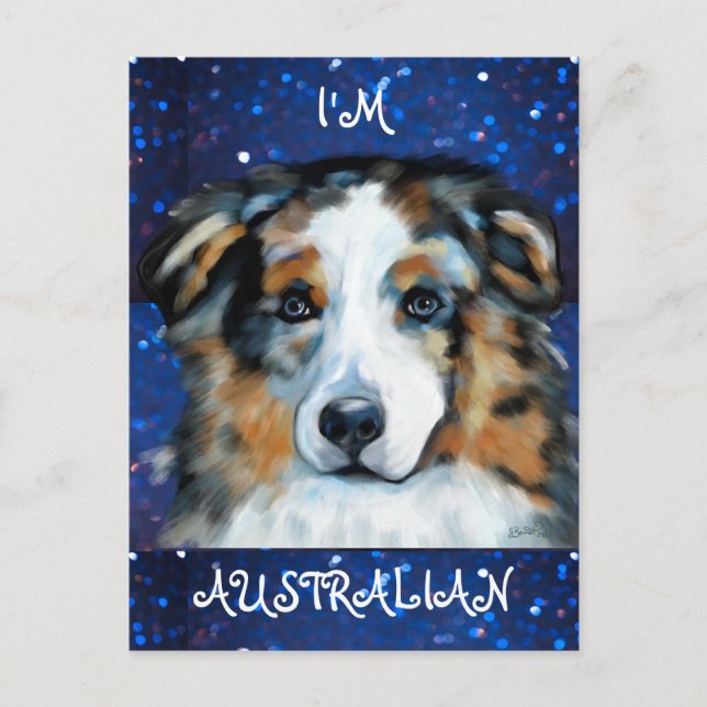 Australian Shepherd  Postcard (Front)