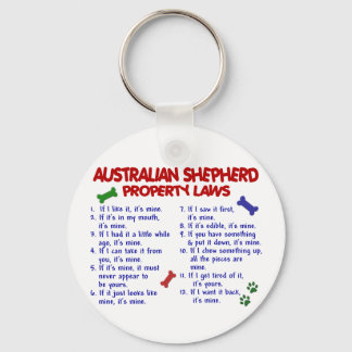AUSTRALIAN SHEPHERD Property Laws 2 Key Ring