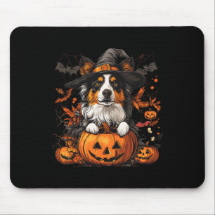 Australian Shepherd Pumpkin Halloween Thanksgiving Mouse Mat