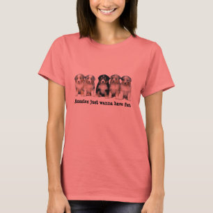 Australian Shepherd Puppies Ladies Shirt