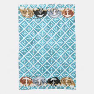 Australian Shepherd Puppies Tea Towel