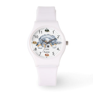 Australian Shepherd Puppy Womens Watch
