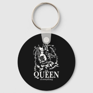Australian Shepherd Queen Everything dog mum Key Ring