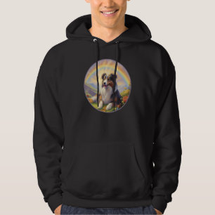 Australian Shepherd Rainbow Bridge Aussie Dog Memo Hoodie