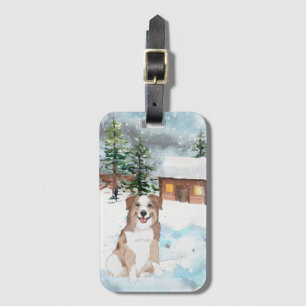 Australian Shepherd (Red) Luggage Tag