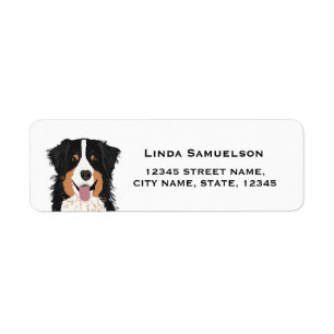 australian shepherd return address label
