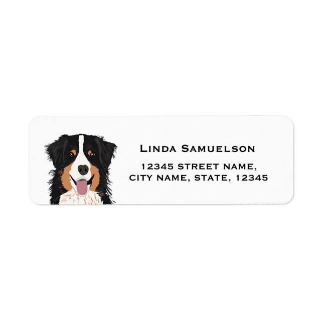 australian shepherd return address label (Front)