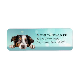 Australian Shepherd Return Address Labels
