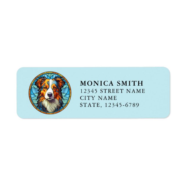 Australian Shepherd Return Address Labels (Front)