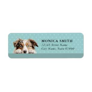 Australian Shepherd Return Address Labels