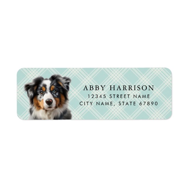 Australian Shepherd Return Address Labels (Front)
