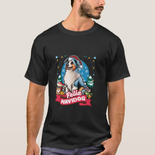 Australian Shepherd Santa Claus Coffee Mug Merry C T-Shirt