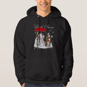 Australian Shepherd Santa Dog Christmas Snowman Xm Hoodie