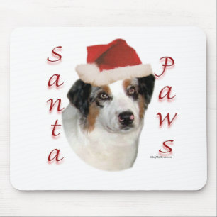 Australian Shepherd Santa Paws Mouse Mat
