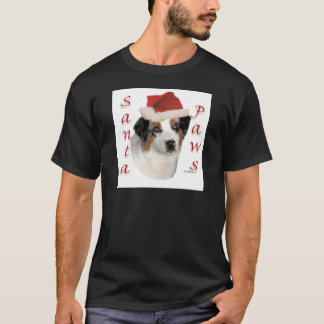 Australian Shepherd Santa Paws T-Shirt