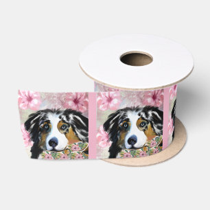 AUSTRALIAN SHEPHERD SATIN RIBBON