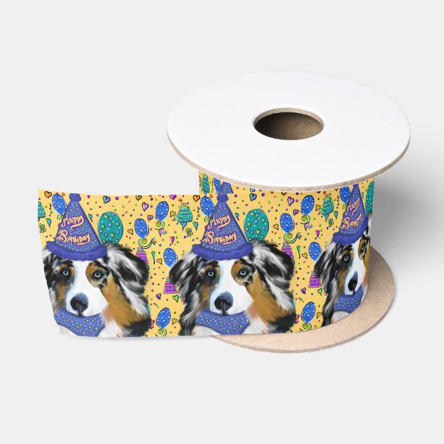 AUSTRALIAN SHEPHERD  SATIN RIBBON (Spool)