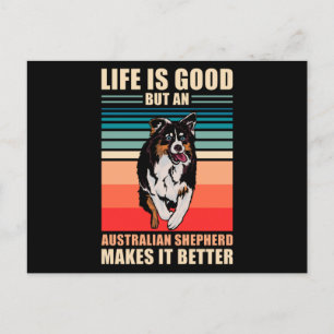 Australian Shepherd Saying Postcard