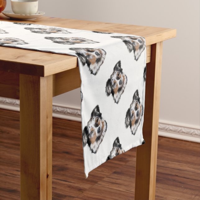 Australian Shepherd Short Table Runner (In Situ)