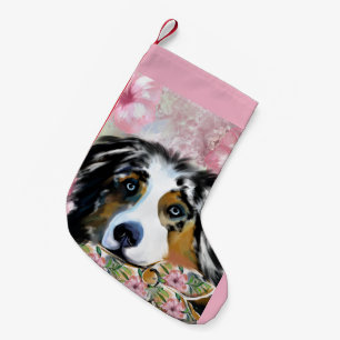 AUSTRALIAN SHEPHERD SMALL CHRISTMAS STOCKING
