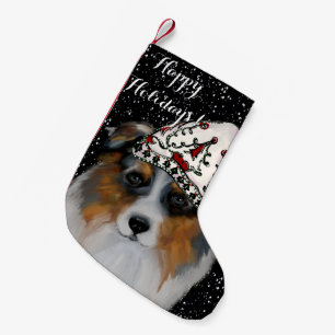 Australian Shepherd Small Christmas Stocking