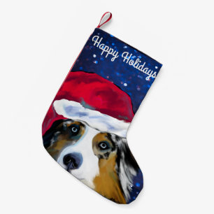 Australian Shepherd  Small Christmas Stocking